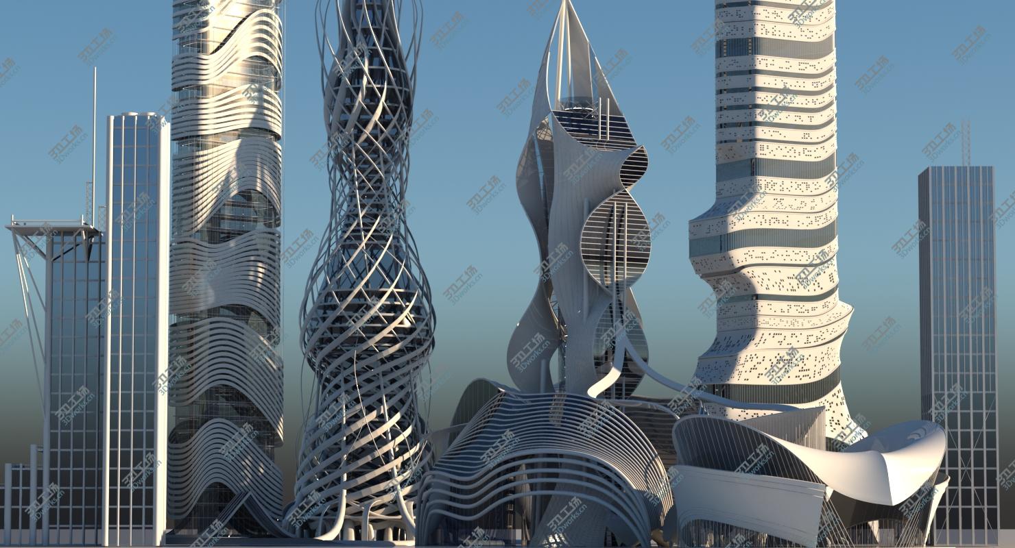 images/goods_img/2021040231/Futuristic Skyscraper collection 6 3D model/2.jpg